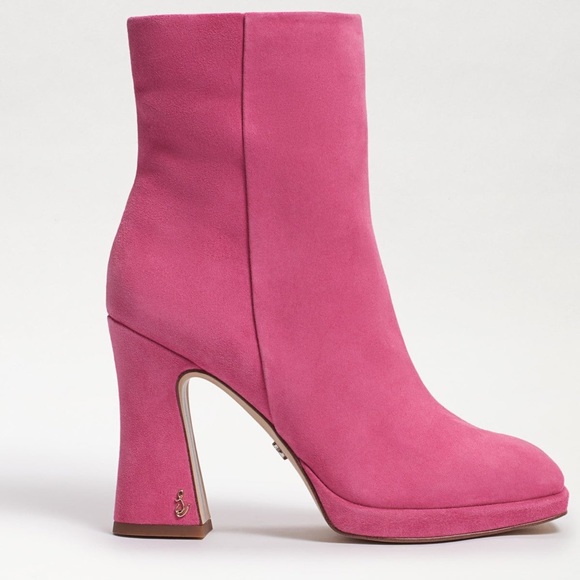 Sam Edelman Jaye Platform Boot in Pink Confetti - Picture 3 of 4